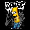 thumbnail image 3 of Mens The Simpsons Bart Tattoo Brick Paint T Shirt, 3 of 4