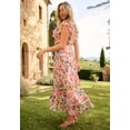 thumbnail image 2 of Roaman's Women's Plus Size Chiffon Wrap Maxi Dress, 2 of 4
