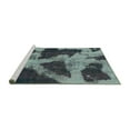 thumbnail image 2 of Ahgly Company Machine Washable Indoor Rectangle Abstract Turquoise Blue Modern Area Rugs, 7' x 9', 2 of 4