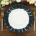 thumbnail image 5 of Balsa Circle 6 Navy Blue Round 13 in Plastic Charger Plates Bejeweled Trim Wedding Party Events Decorations Supplies, 5 of 8