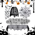 thumbnail image 1 of Mantorea La Mesa Bufanda Decoraciones Halloween Encaje Web Table Runners Tablecloth Black, 1 of 9