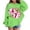 2-Green, variant on shqvo Girls Valentine's Day Party Hoodie, Cute Heart Print Long Sleeve Hooded Pullover for Kids 3-14Y