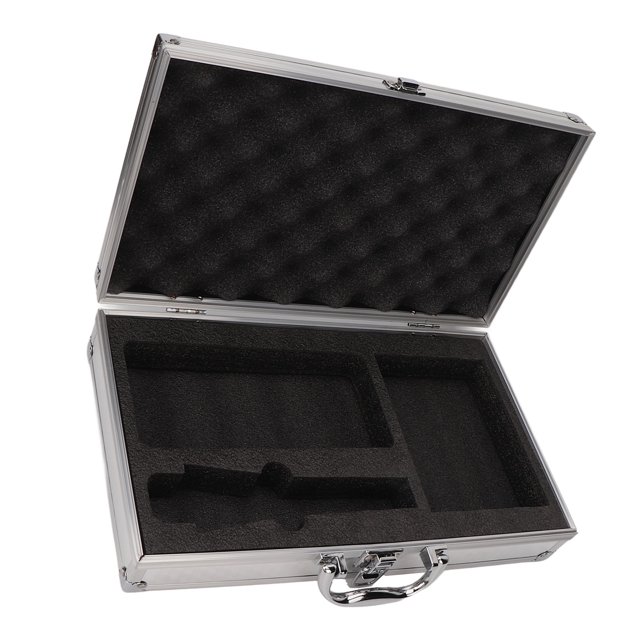 CAJA DE ALMACENAMENTO DE ALUMINIO, Herramientas Resistentes a la Colisión Ángulo de Almacenamiento de Ángulo Envuelto para Pinceles para el Uso de Viegio