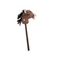thumbnail image 4 of Caballo de juguete de palo de peluche realista y resistente para juegos de simulación. Café, 4 of 9