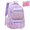 Purple, variant on BUTIED Cute Butterfly Backpacks Wide Clamshell Opening Bookbag with Reflective Strips & Multiple Pockets, Waterproof Durable Daypack