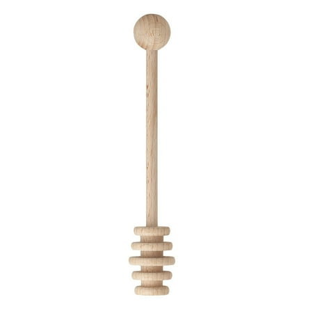 

Honey Dipper Dripper Drizzler 6 Wood Stick Dip Server Beechwood Stirring Rod