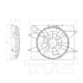 thumbnail image 2 of TYC 622630 Dual Radiator and Condenser Fan Assembly For 11-13 Optima Sonata Fits select: 2011-2014 HYUNDAI SONATA, 2011-2013 KIA OPTIMA, 2 of 4