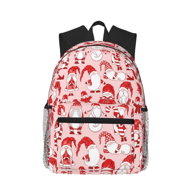 Easygdp Gnome Merry Christmas Mochila Casual para Portátil, Mochila para Escuela, Viajes, Negocios