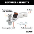 thumbnail image 2 of Loaded Ball Mount with 1-7/8" Ball (2" Shank, 7,500 lbs., 2" Drop), 2 of 2