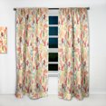 thumbnail image 2 of Designart 'Stylized Autumn Leaves With Pattern' Modern & Contemporary Curtain Panel, 2 of 5