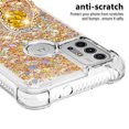 thumbnail image 3 of Funda para Motorola Moto G30/G10 con Brillo Líquido Flotante, Purpurina, Parachoques y Anillo Giratorio Soporte, 3 of 5