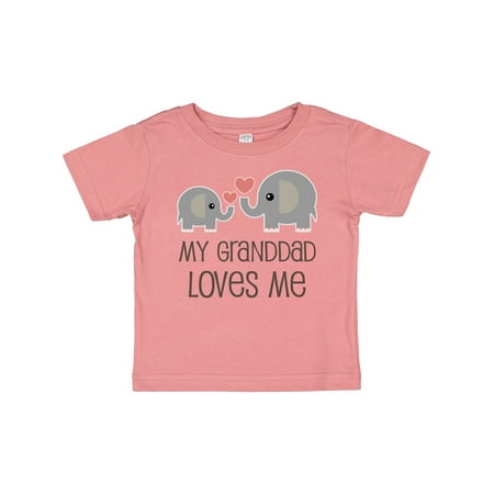 

Inktastic Granddad Loves Me Grandchild Gift Baby Boy or Baby Girl T-Shirt