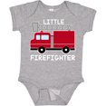 thumbnail image 3 of Inktastic Red Fire Little Firefighter White Text Boys or Girls Baby Bodysuit, 3 of 5