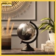 thumbnail image 4 of Rely+ 5" Black World Globe Tabletop Geographic Earth Globes Office Desktop Decor, 4 of 9