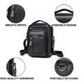thumbnail image 3 of Bolso de hombro de cuero para hombre, pequeño bolso bandolera para hombre para el trabajo, bolso de mano tipo cartera para hombre, bolso bandolera elegante y multifuncional de cuero, 3 of 8