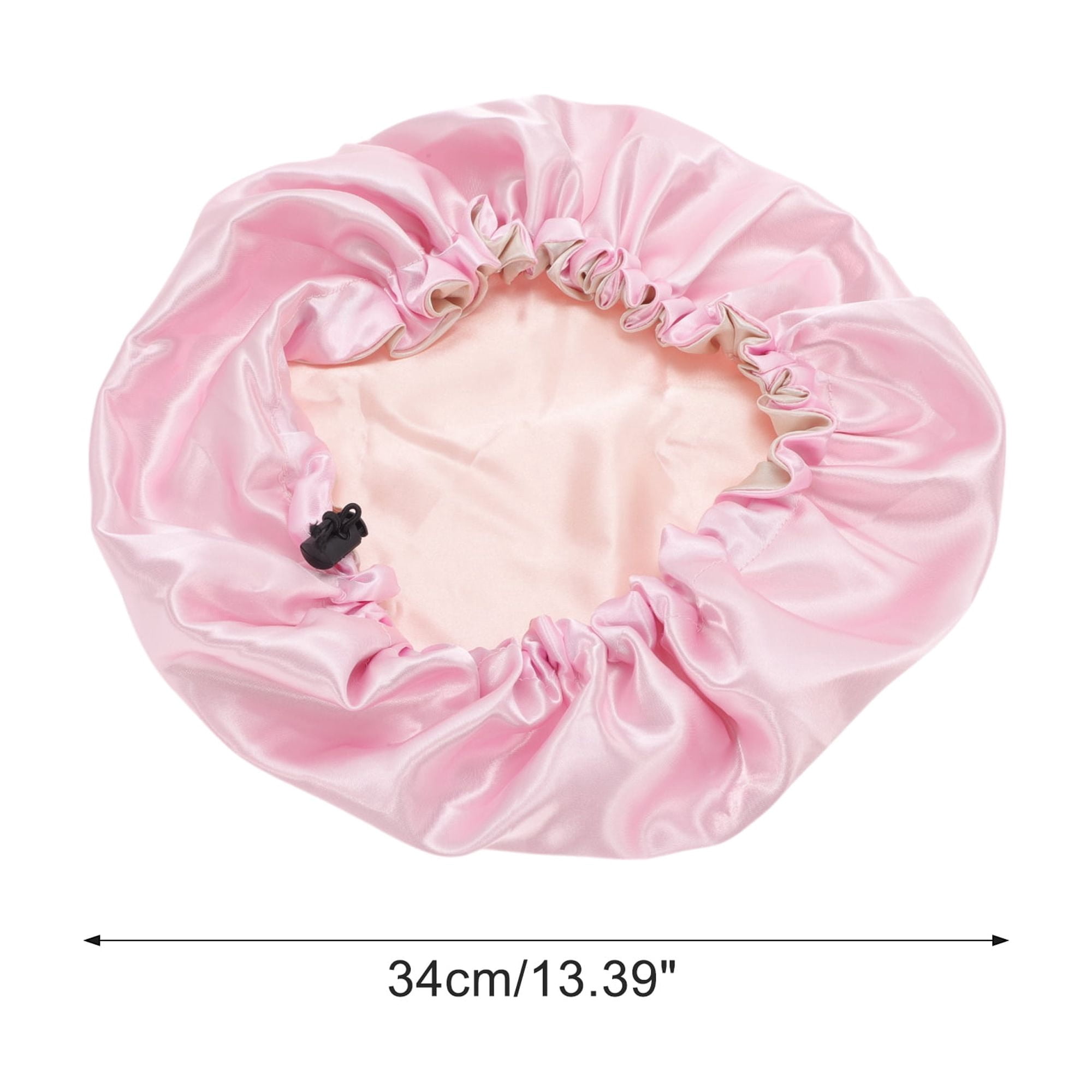 Unique Bargains Women Reusable Shower Cap for Bathroom Hotel 1 Pc Black