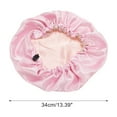 thumbnail image 2 of Unique Bargains 1 Pc Women Adjustable Double Layer Shower Cap for Bathroom Hotel Black, 2 of 6