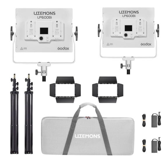 Godox Litemons LP600Bi 60W Bi-Color LED 2-Light Panel Kit