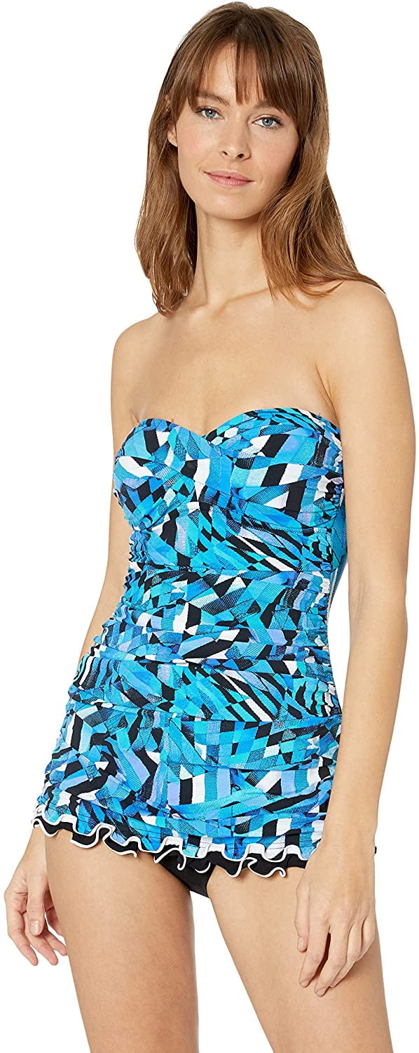 bandeau swimdress one piece