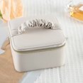 thumbnail image 4 of Meitianfacai European Hand Carry Jewelry Box With High Appearance Value And Large Capacity Ring Necklace Jewelry Box Solid Color With Metal Zipper, 4 of 6
