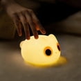 thumbnail image 4 of Orange Eyes Cat Silicone Night Light Desk Bedside Sleep Night Lamp, 4 of 4