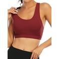 thumbnail image 2 of YouLoveIt Women's Sports Bra Medium Support Cross Back Padded Sports Bra Workout Yoga Running Activewear Yoga Bras Push Up Padded Bras Middle Impact Sports Bra, 2 of 8