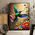 thumbnail image 2 of Diamond Painting Kits for adults, 5D Full Diamond Art Hummingbird Flower Round Diamond Dot Gem Art suitable for home wall decoration 12x16 inches, 2 of 8
