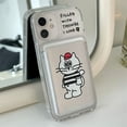 thumbnail image 3 of Korean Cute Funny Cat For Magsafe Wireless Charge Clear Case For iPhone 15 14 12 13 11 Pro Max Magnetic Wallet Soft Back Cover, 3 of 6