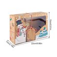 thumbnail image 4 of Injueey Paquete de 9 Cajas de regalo de Navidad Ventana Fiesta Galletas Embalaje Muñeco de nieve Papá Noel Pan de jengibre Año Nuevo Kits de decoración para fiestas, 4 of 6