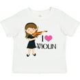 thumbnail image 3 of Inktastic Girls I Heart Violin Girls Toddler T-Shirt, 3 of 5