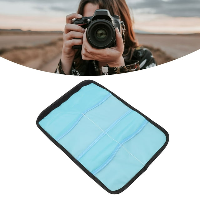 Pochette Filtrante pour Objectif, Étui Filtrant pour Objectif Pliant en Nylon, pour Filtre Rond Ou Carré, Pochette Photographique pour Objectif pour Filtre 25mm-86mm
