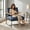 Blue, variant on Vinform Sling Accent Chair, Modern Arm Chair with Removable Cushion, Metal Frame for Living Room, Blue
