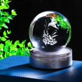 thumbnail image 6 of 3D Crystal Ball Night Light with Silver Base, Laser Engraved Glass Snow Globe for Toom Decoration, Special Gift for Birthday, Christmas, Multiple Styles Available, 6 of 14