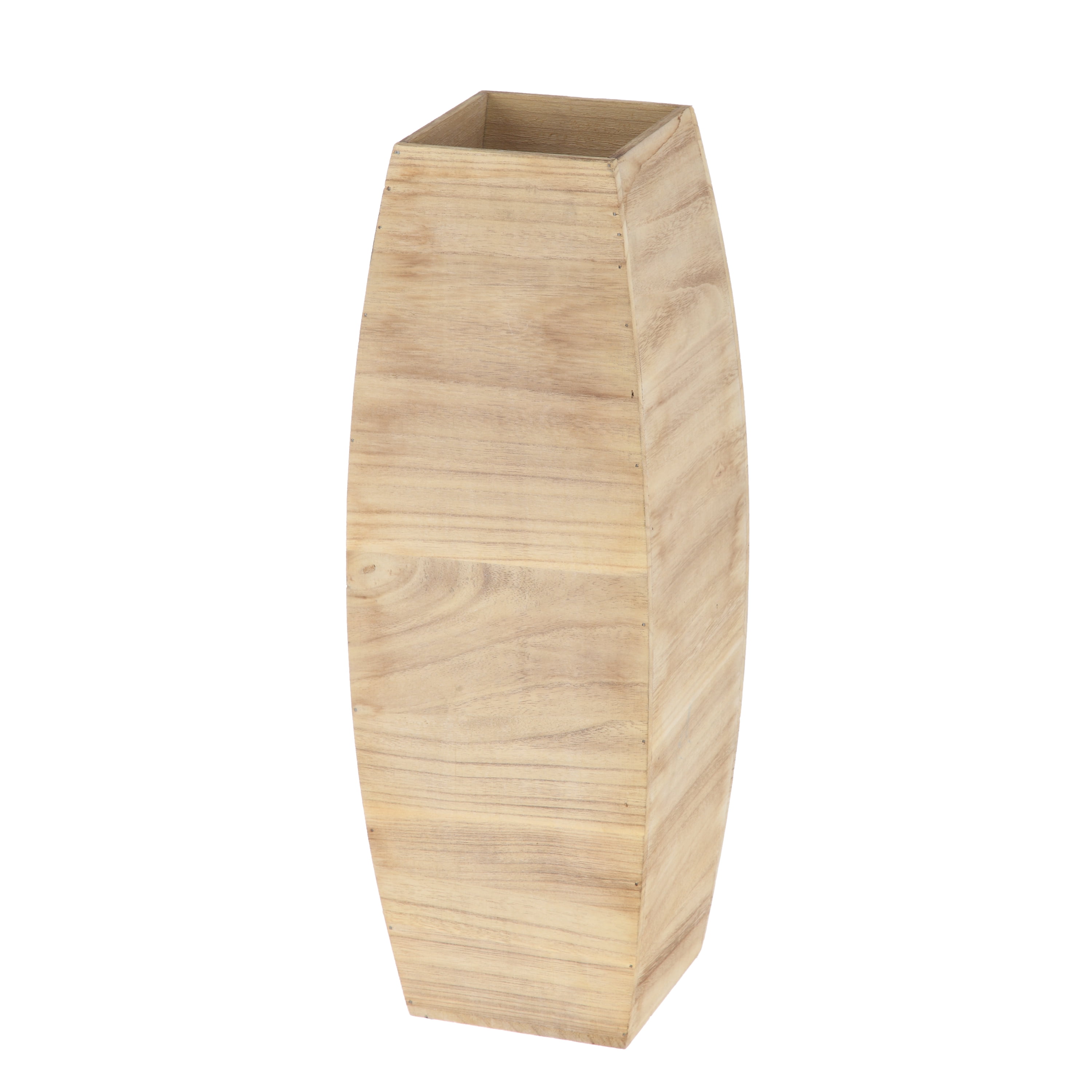Mainstays 20 Tall Natural Wood Vase Walmart mainstays-20-tall-natural-wood-vase-walmart