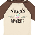 thumbnail image 4 of Inktastic Nana's Favorite- Heart Grandchild Boys or Girls Long Sleeve Baby Bodysuit, 4 of 5