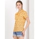 thumbnail image 4 of INSPIRE CHIC Blusa Para Mujer Estampado De Cereza Cuello Con Corbata De Lazo Para Mujer Amarillo XL, 4 of 6
