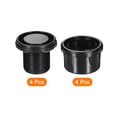 thumbnail image 3 of 4Set Leveling Feet, 2" Dia Adjustable Furniture Leg Leveling Round Tube Insert Screw-in Glide Levelers, Negro, 3 of 6