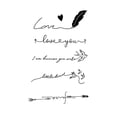 thumbnail image 4 of Tatuajes adhesivos con frases cortas en inglés, simulación de tatuaje, resistentes al agua y de larga duración, para mujer, pecho, muñeca, jugo herbal para chica sexy, no lavable., 4 of 6