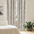 thumbnail image 2 of Ambesonne Underwater Curtains, Ocean Animal Whales, Pair of 28"x84", Salmon Coconut Turquoise, 2 of 5