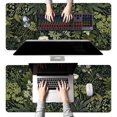 thumbnail image 4 of Botanical Art Desk Mat, Sage Green Floral and Plant Detailed Design Deskmat, Anti-Slip Rubber Base XL Large Mouse Pad for Office Decor, Cute Leaves Laptop Pad Mat, Game Mat, 35.4 x 15.7 in, 4 of 6