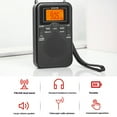 thumbnail image 4 of Klonfd AM FM Pocket Radio Compact Transistor Radio Battery Powered Stereo With Large Speaker Portable FM Pocket Radio Music Player For Outdoor Travel Emergency, 4 of 6