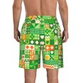 thumbnail image 3 of Bixox Men's St Patrick's Day6 printing Casual Classic Fit Short Summer Beach Shorts, 3 of 6
