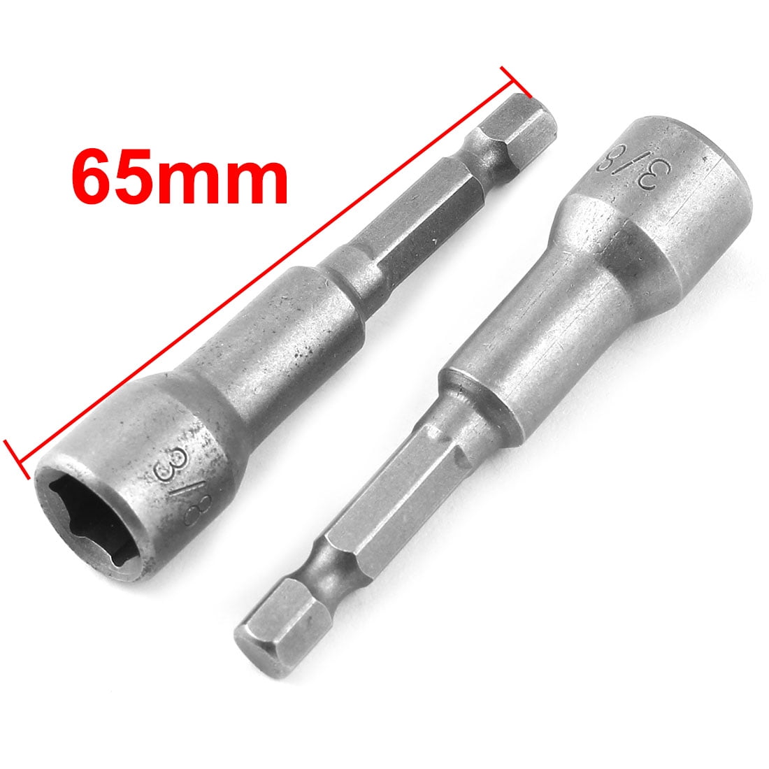 65mm Length 11mm Hex Shank 6mm Hexagonal Deep Socket Nut Driver Bit