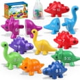 thumbnail image 1 of Juguetes de dinosaurios Montessori para niños pequeños Anzimo de 1 a 4 años con bolsa, 1 of 6