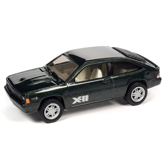 1981 Chevy Citation X-11, Dark Green - Johnny Lightning JLCG030/48A - 1/64 Scale Diecast Model Car