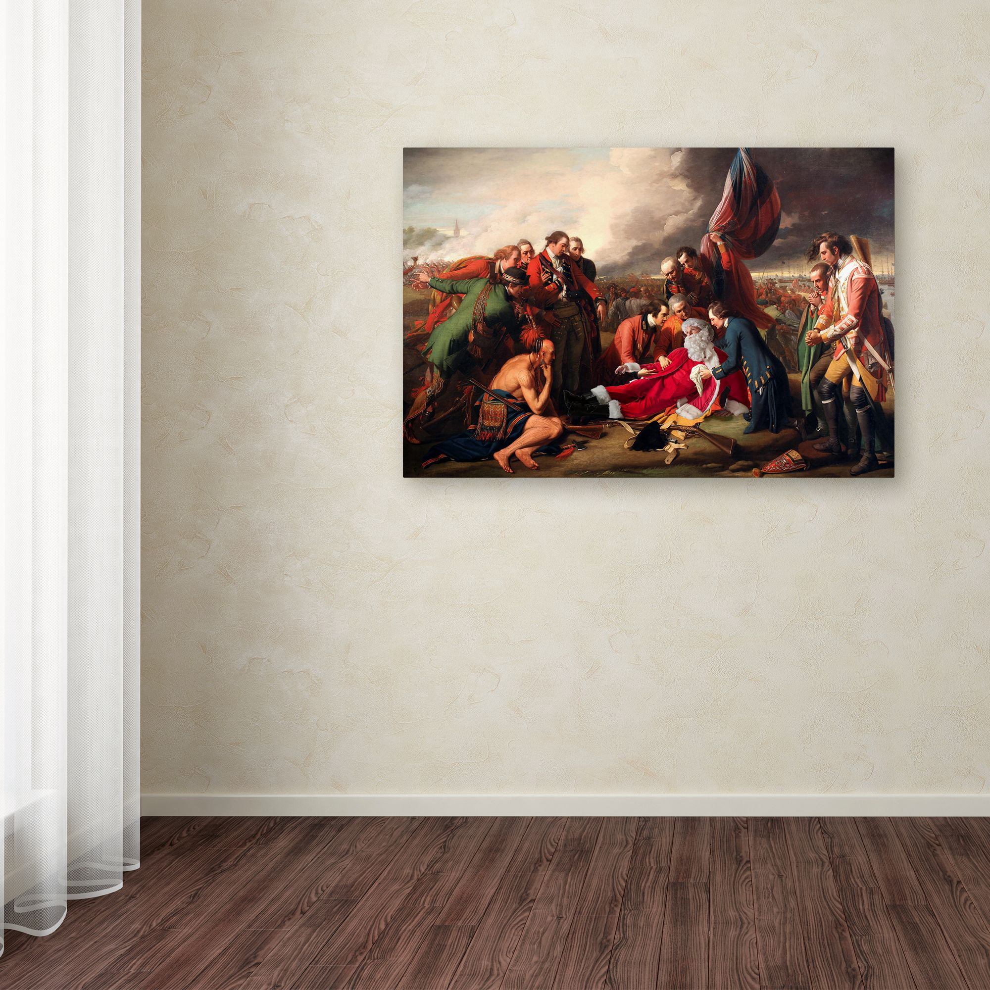 Trademark Fine Art 'West-Death Of General Wolfe' Canvas Art by Ed Wheeler