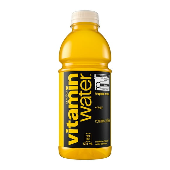 glacéau vitaminwater énergie agrumes tropicaux, bouteille de 591 mL