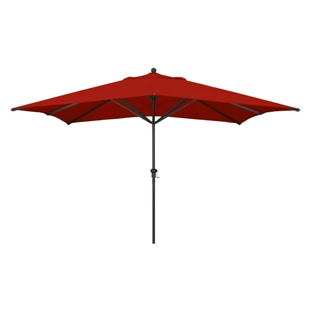 California Umbrella 11 Ft Rectangular Aluminum Market Umbrella Walmart Com Walmart Com