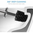 thumbnail image 5 of Toilet Brush, Compact Size Toilet Bowl Brush and Holder Toilet Brushes for Bathroom with Stainless Steel Handle Toilet Cleaner Brush with Durable Scrubbing Bristles, Splash-Proof, 5 of 7