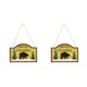thumbnail image 3 of Colgante de puerta de Navidad Yuarrent Madera decoración oso de muñeco de nieve Tipo 6 2Conjunto, 3 of 6